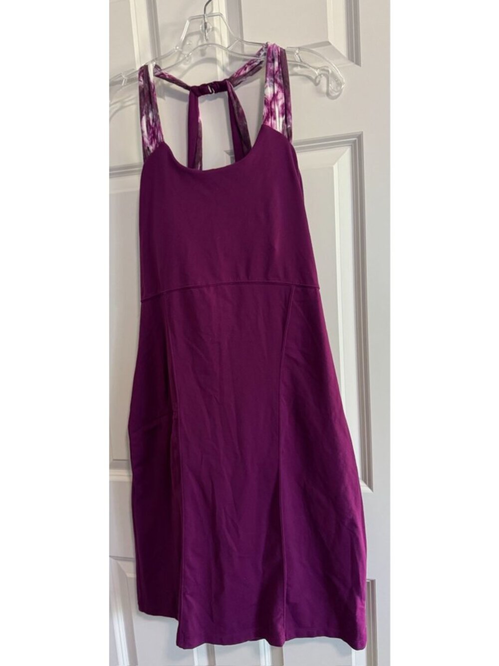 Athleta Scarlett Halter Dress Purple Athletic Beach Summer 906114 Women's Large